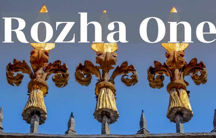 Rozha One Font examples