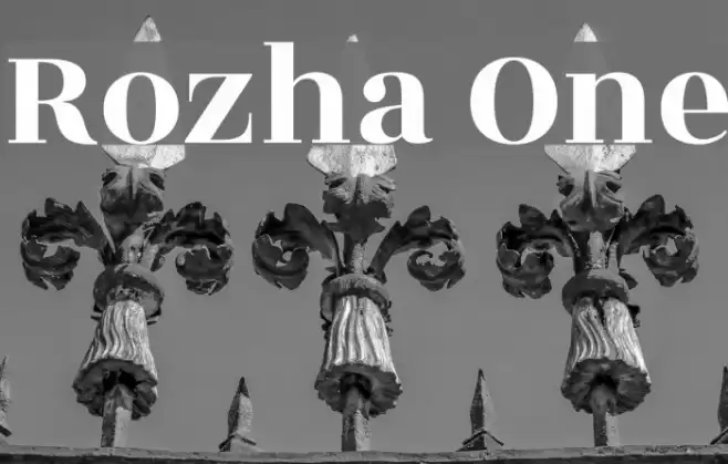Rozha One Font examples