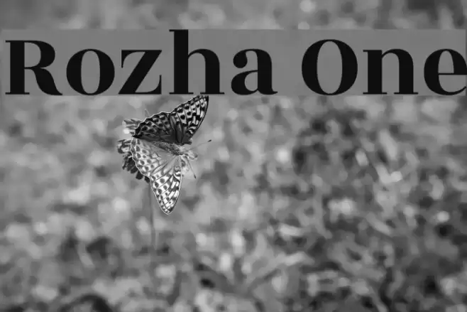 Rozha One Font examples