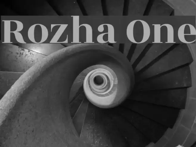 Rozha One Font examples