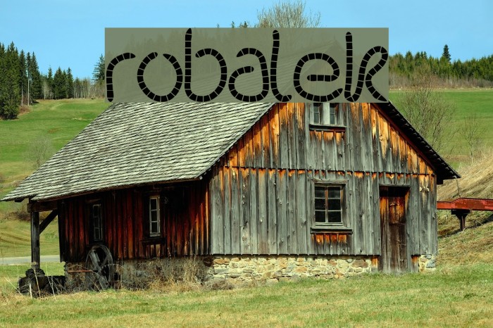 robalek Font examples