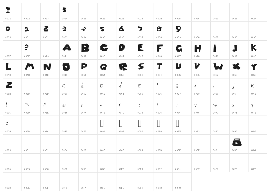 roblox_font__fixed_ Character Map