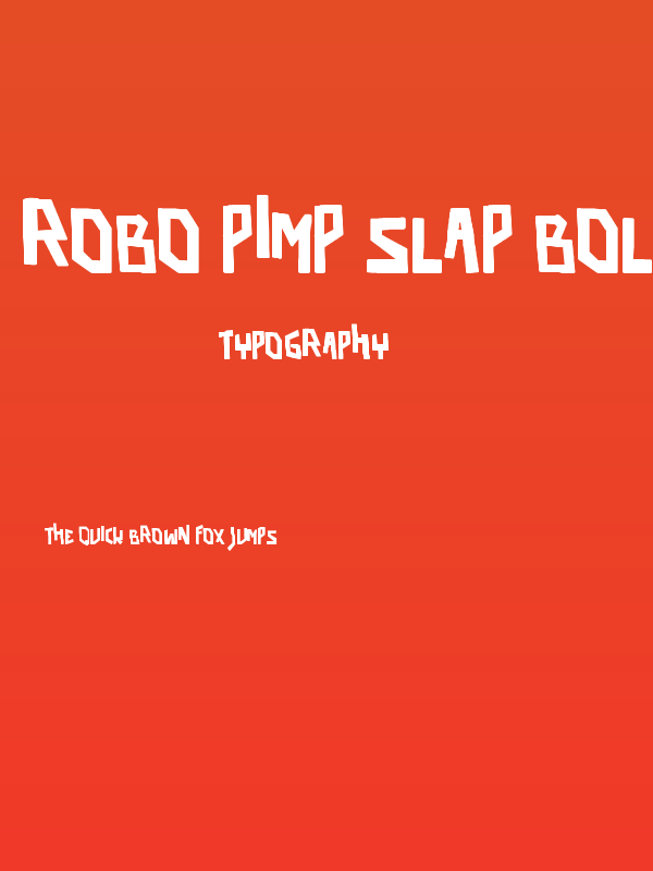 robo pimp slap Bold Poster