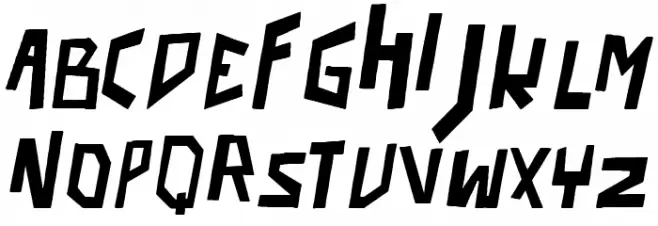 robo pimp slap Italic Schriftart Groß