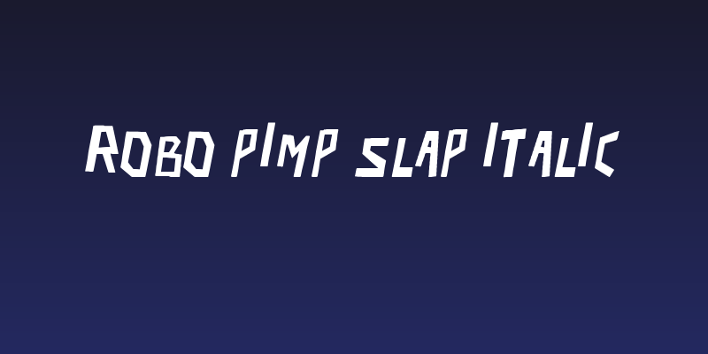 robo pimp slap Italic Social Header