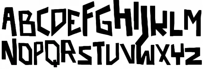 robo pimp slap Font LOWERCASE