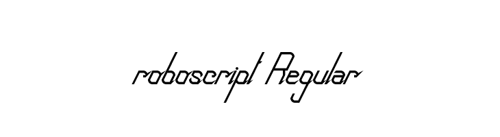roboscript Regular  font caratteri gratis