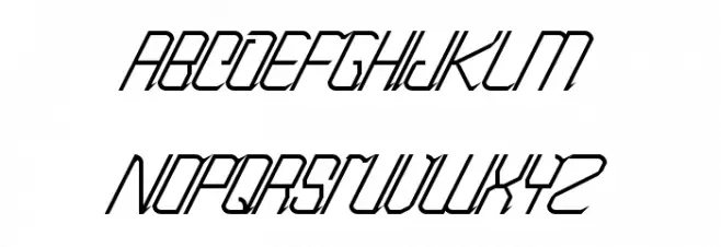 roboscript Regular Caratteri MAIUSCOLE