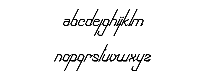 roboscript Regular Font LOWERCASE