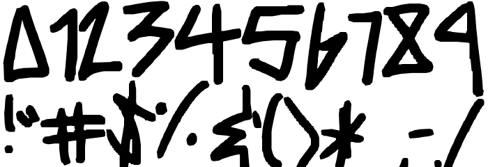 robotic Font OTHER CHARS