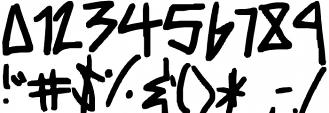 robotic Font OTHER CHARS