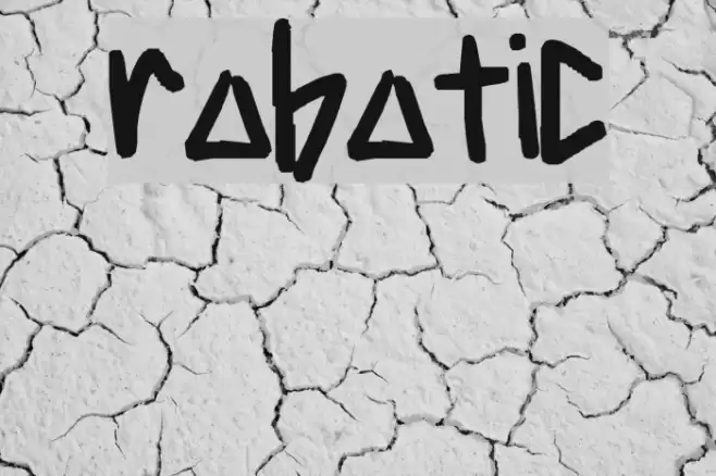 robotic Font examples