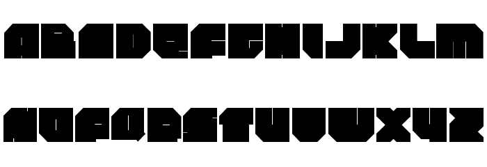 rockdafonkybitRegular Font LOWERCASE