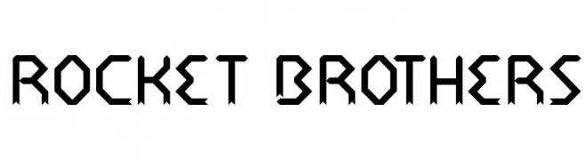 rocket brothers  フリーフォントのダウンロード