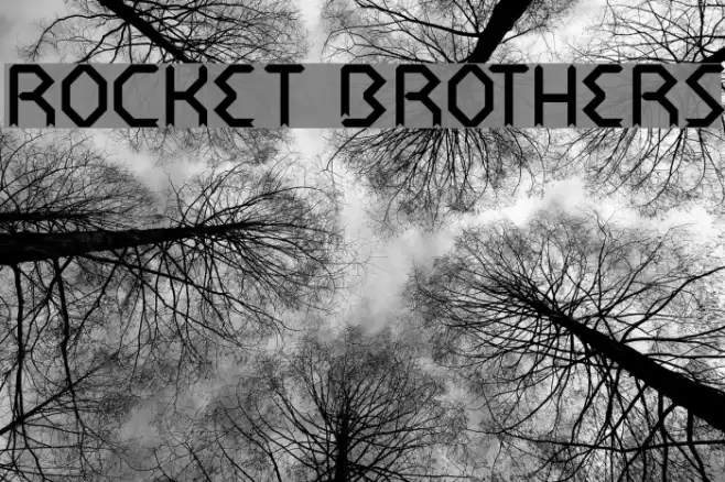 rocket brothers Font examples
