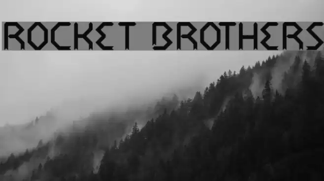 rocket brothers Font examples