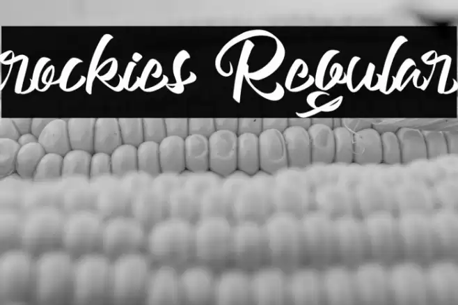 rockies Regular Font examples