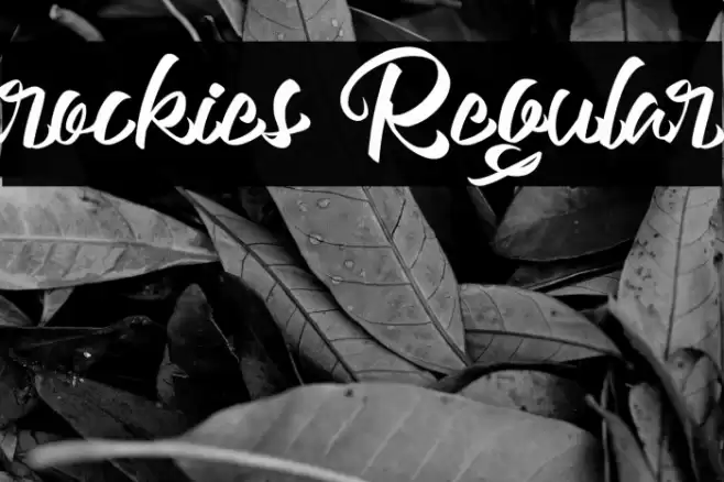 rockies Regular Font examples