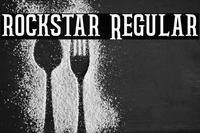 rockstar Regular Font examples