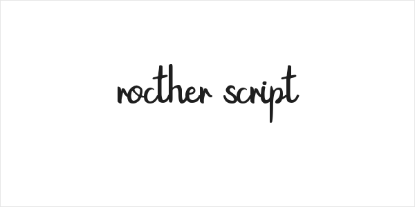 rocther script Logo
