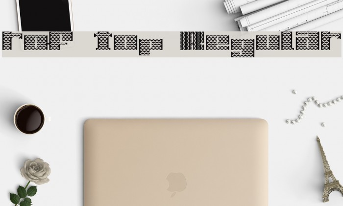 rof top Regular Font examples