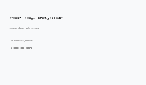 rof top Regular Business Card