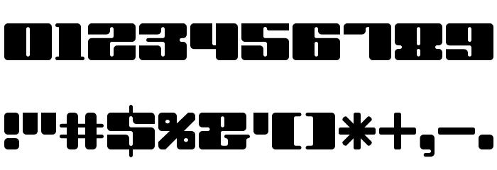 rof top simple Regular Font OTHER CHARS