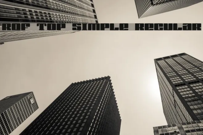 rof top simple Regular Example 3