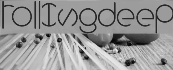 rollingdeep Font examples