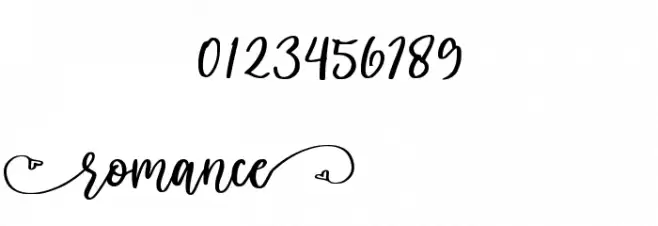 romance Font OTHER CHARS