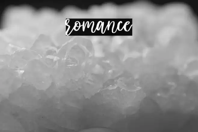 romance Font examples