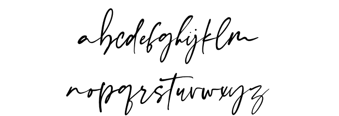 romanthica Font LOWERCASE