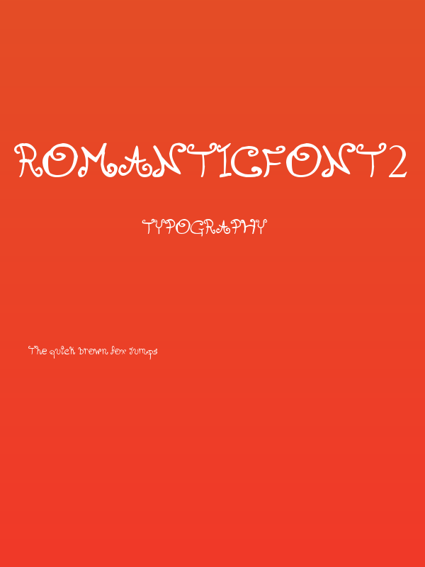 romanticfont2 Poster