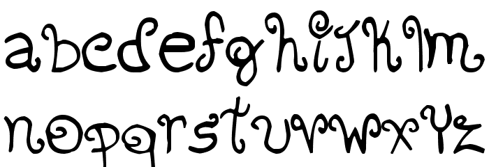romanticfont2 Font LOWERCASE