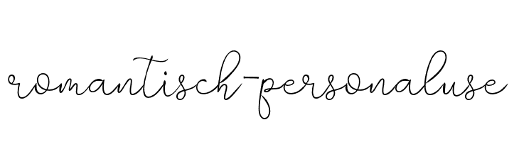 romantisch-personaluse  font caratteri gratis