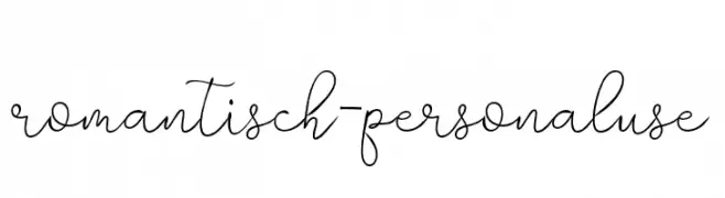 romantisch-personaluse  Frei Schriftart Herunterladen