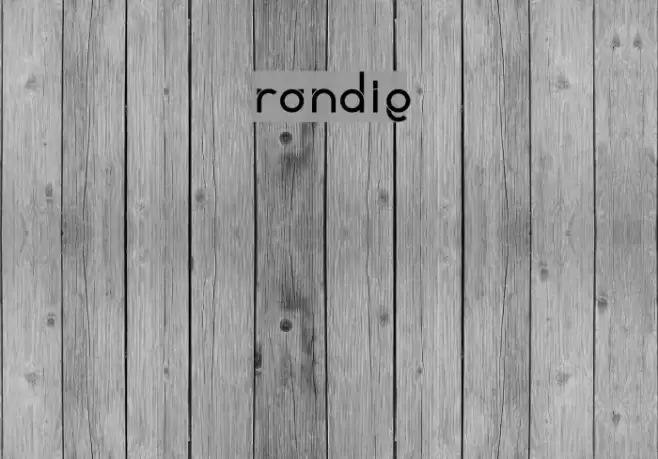 rondie Font examples