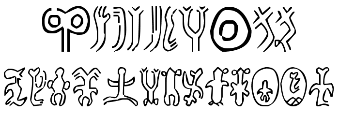 rongorongo Font OTHER CHARS