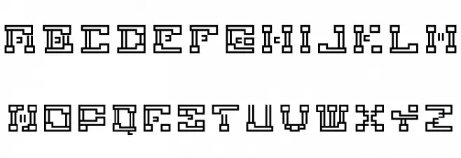 ronnyrobotron Font OTHER CHARS