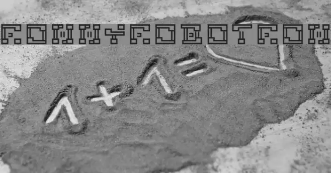 ronnyrobotron Font examples