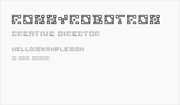 ronnyrobotron Business Card