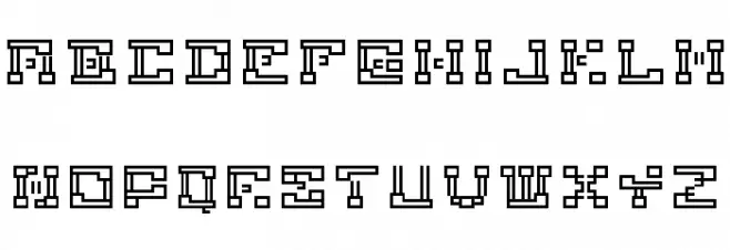 ronnyrobotron 字体 小写