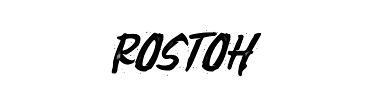 rostoh  Frei Schriftart Herunterladen