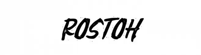 rostoh  Frei Schriftart Herunterladen