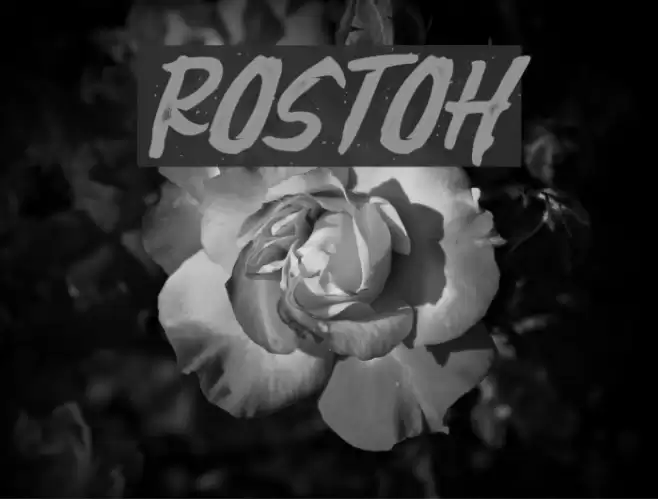rostoh Font examples