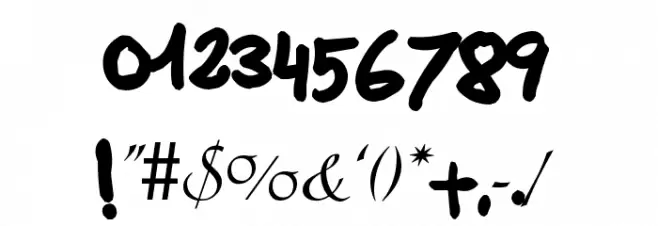 rottypen Font OTHER CHARS