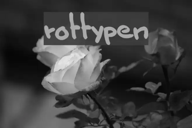 rottypen Font examples