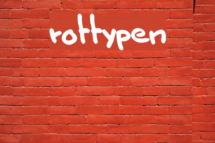 rottypen Font examples