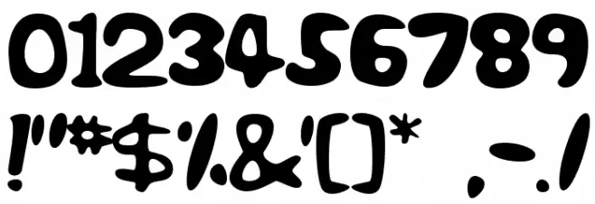 rough Bold Font OTHER CHARS