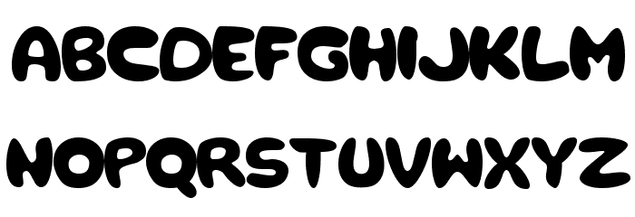 rough Bold Font LOWERCASE